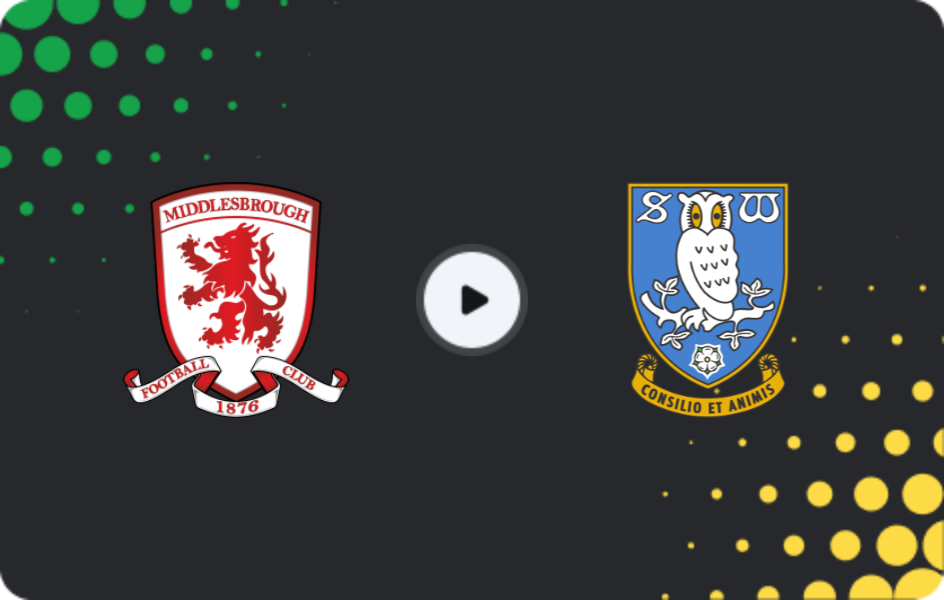 Where to watch Middlesbrough — Sheffield Wednesday, Championship, 21.04.2026
