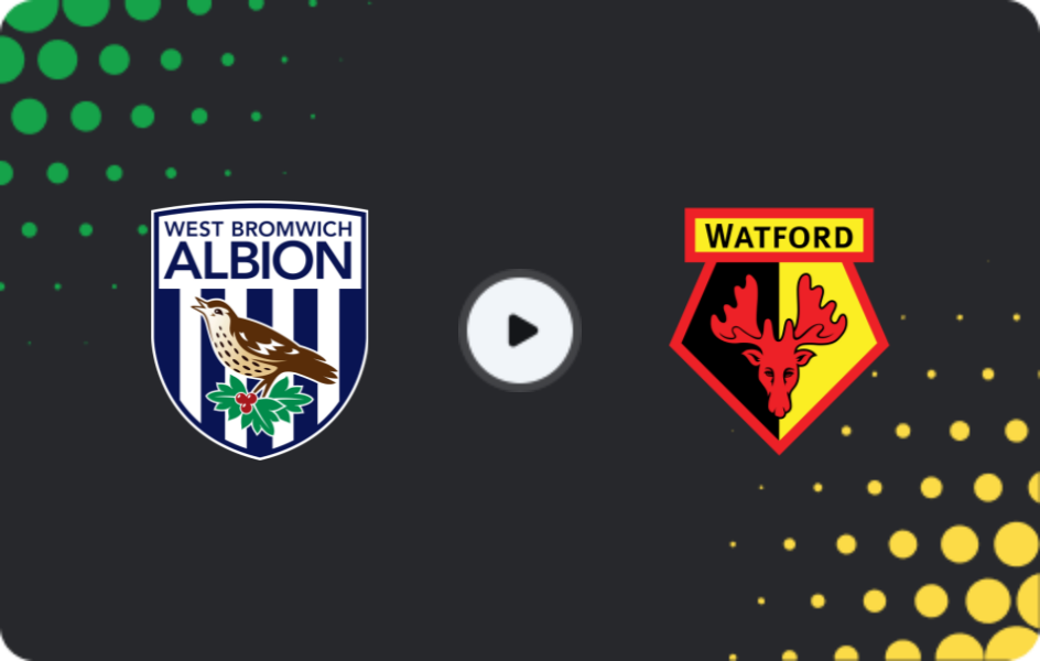 Where to watch West Bromwich — Watford, Championship, 21.04.2026