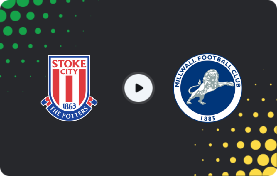 Where to watch Stoke City — Millwall, Championship, 21.04.2026