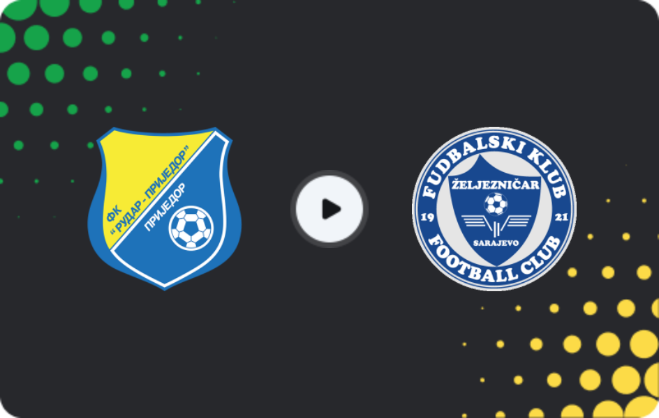 Where to watch Rudar Prijedor — Zeljeznicar Sarajevo, Premijer Liga, 22.04.2026