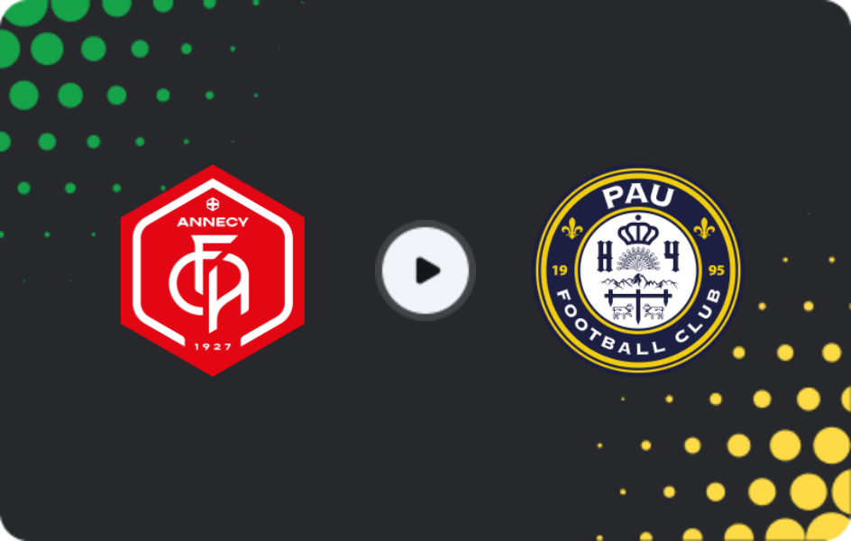 Where to watch Annecy — Pau, Ligue 2, 24.04.2026