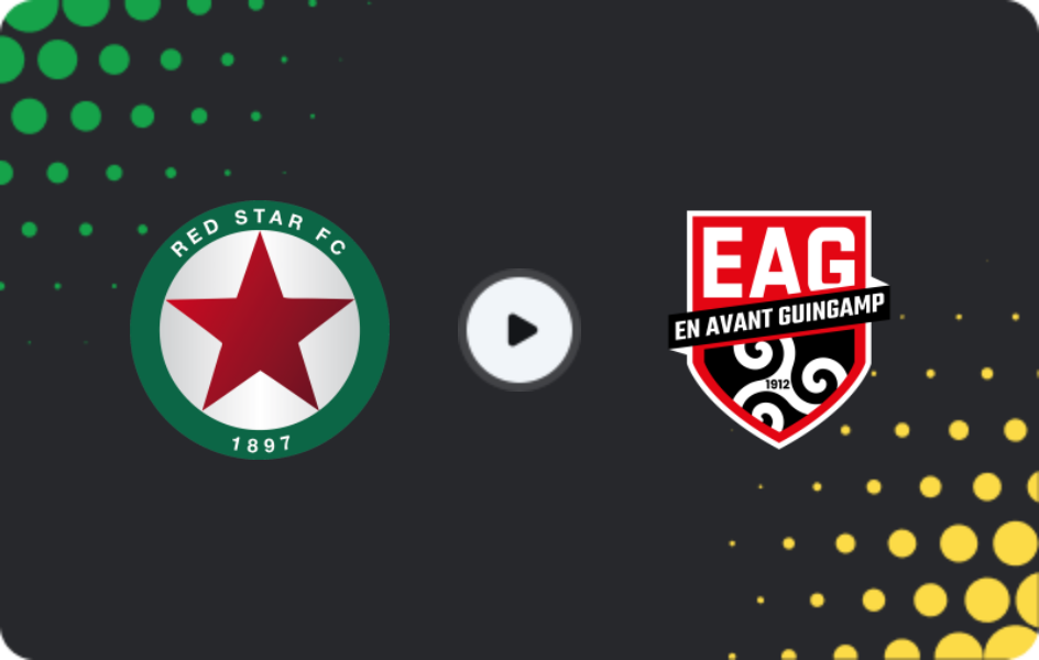 Where to watch Red Star — Guingamp, Ligue 2, 24.04.2026
