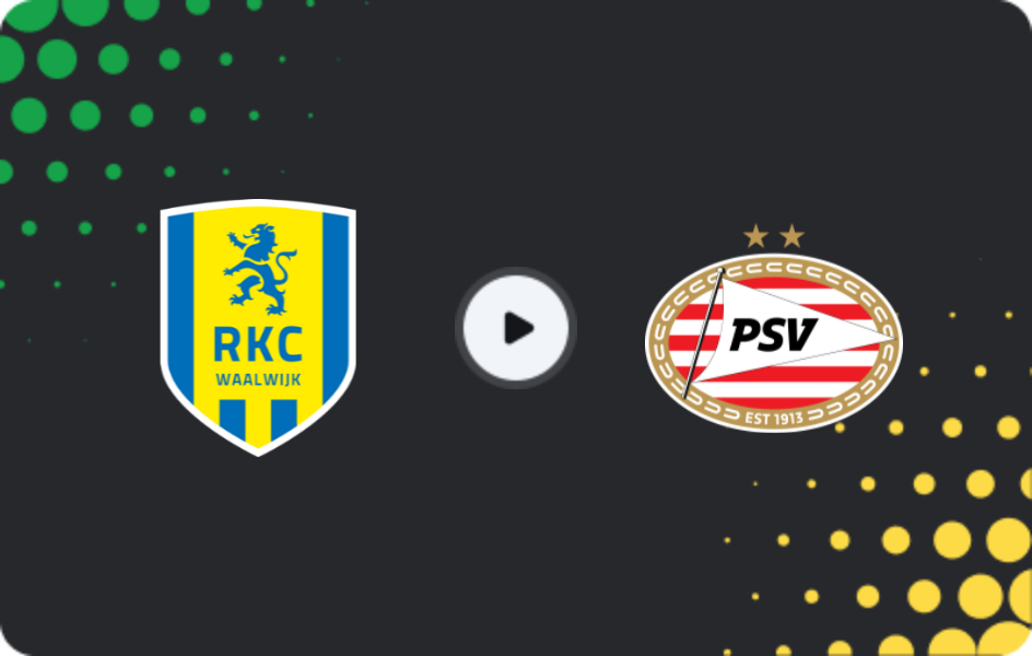 Where to watch Waalwijk — Jong PSV, Eerste Divisie, 24.04.2026
