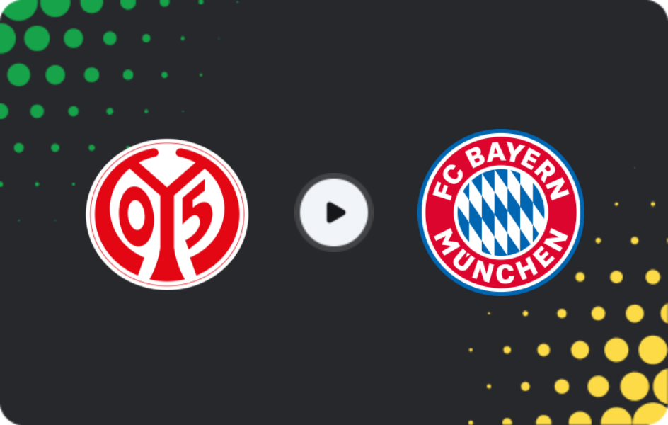 Where to watch Mainz 05 — Bayern, Bundesliga, 25.04.2026