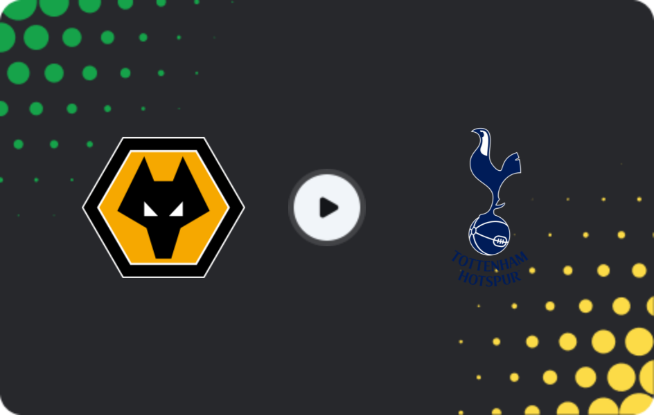 Where to watch Wolverhampton — Tottenham, Premier League, 25.04.2026