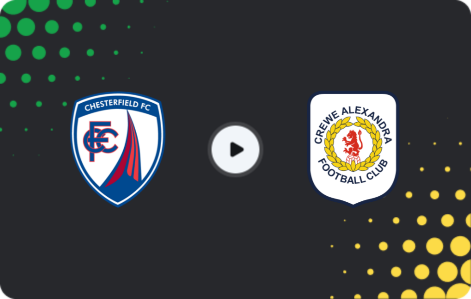 Where to watch Chesterfield — Crewe Alexandra, League Two, 25.04.2026