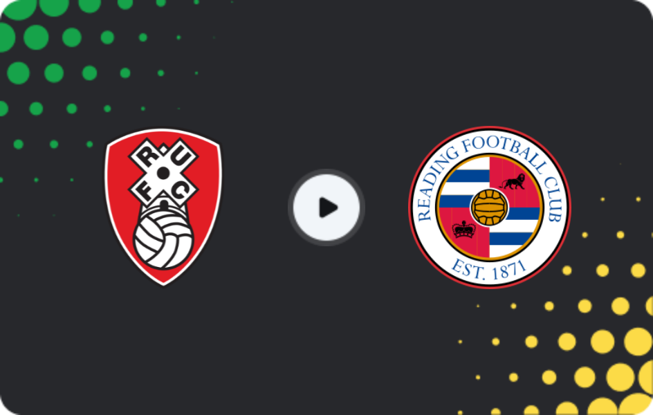 Where to watch Rotherham — Reading, League One, 25.04.2026