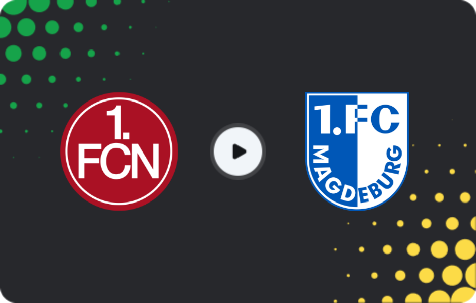 Where to watch Nürnberg — Magdeburg, 2. Bundesliga, 24.04.2026