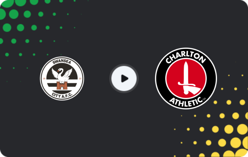 Where to watch Swansea — Charlton Athletic, Championship, 02.05.2026