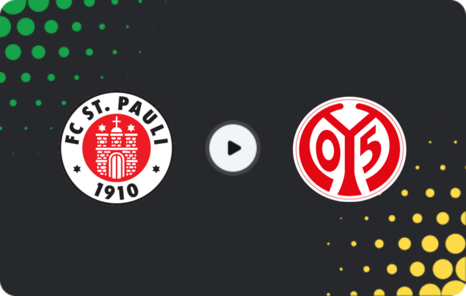 Where to watch St. Pauli — Mainz 05, Bundesliga, 02.05.2026