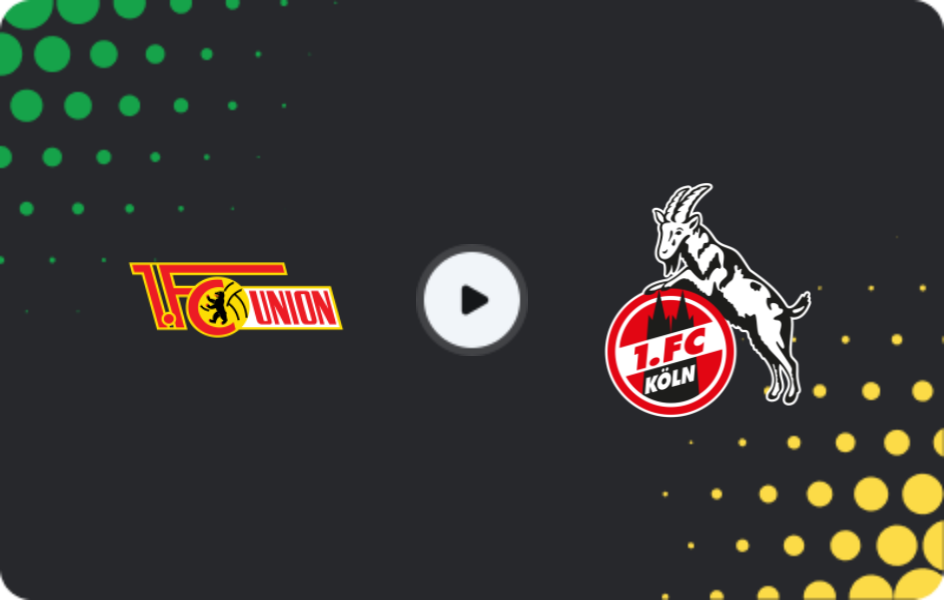Where to watch Union Berlin — 1.FC Köln, Bundesliga, 02.05.2026