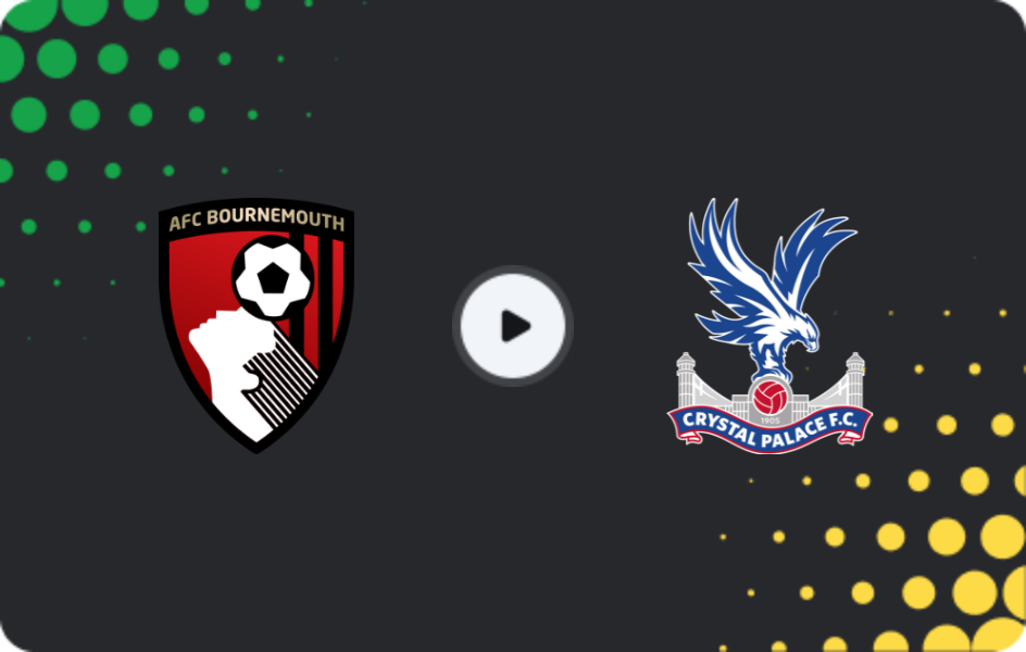 Where to watch Bournemouth — Crystal Palace, Premier League, 02.05.2026