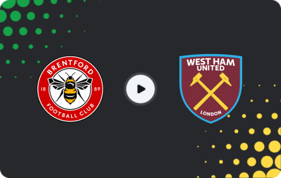 Where to watch Brentford — West Ham, Premier League, 02.05.2026