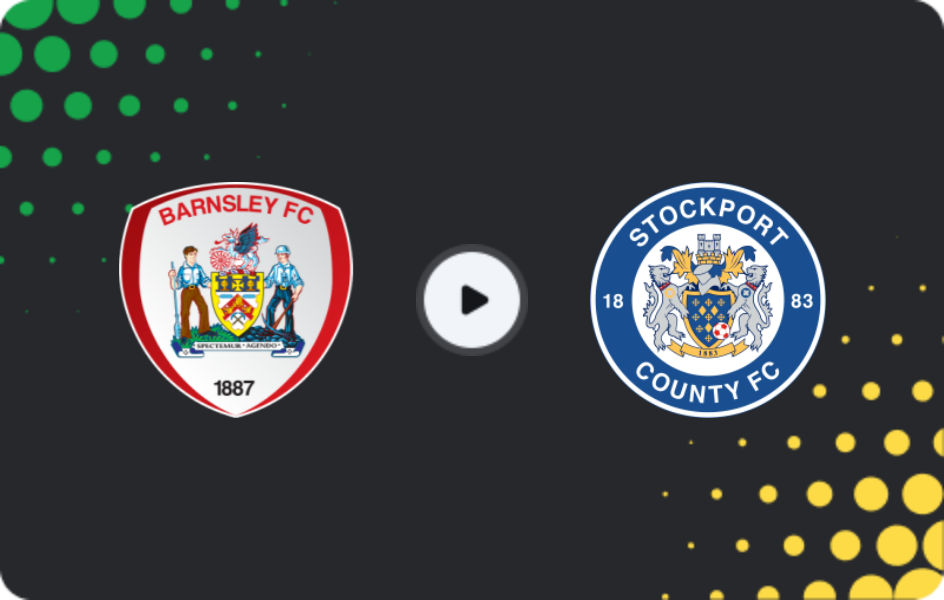 Where to watch Barnsley — Stockport County, League One, 02.05.2026