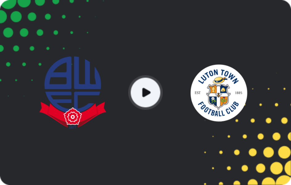 Where to watch Bolton Wanderers — Luton Town, League One, 02.05.2026