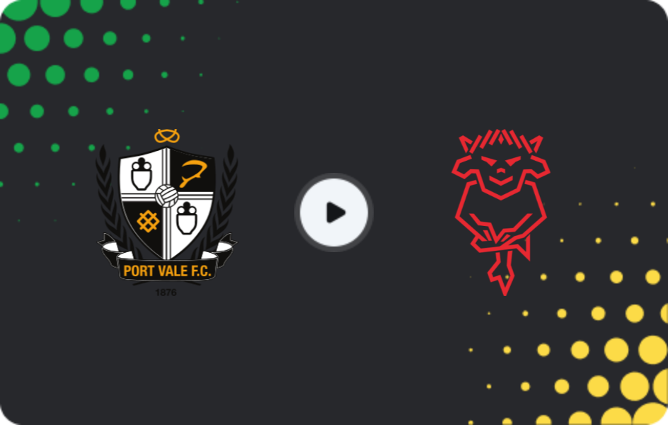 Where to watch Port Vale — Lincoln City, League One, 02.05.2026