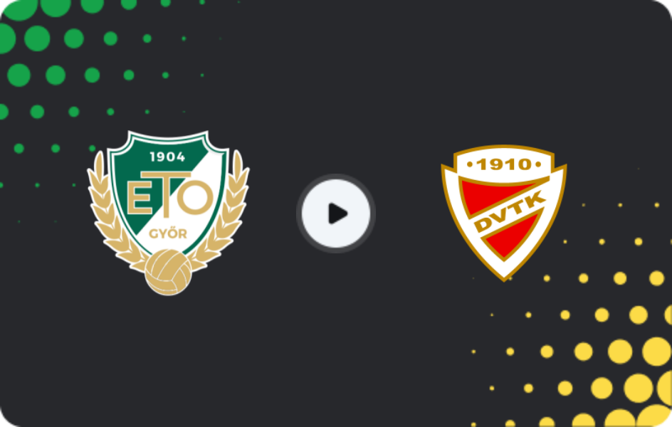 Where to watch Gyor — Diosgyori, NB I, 02.05.2026