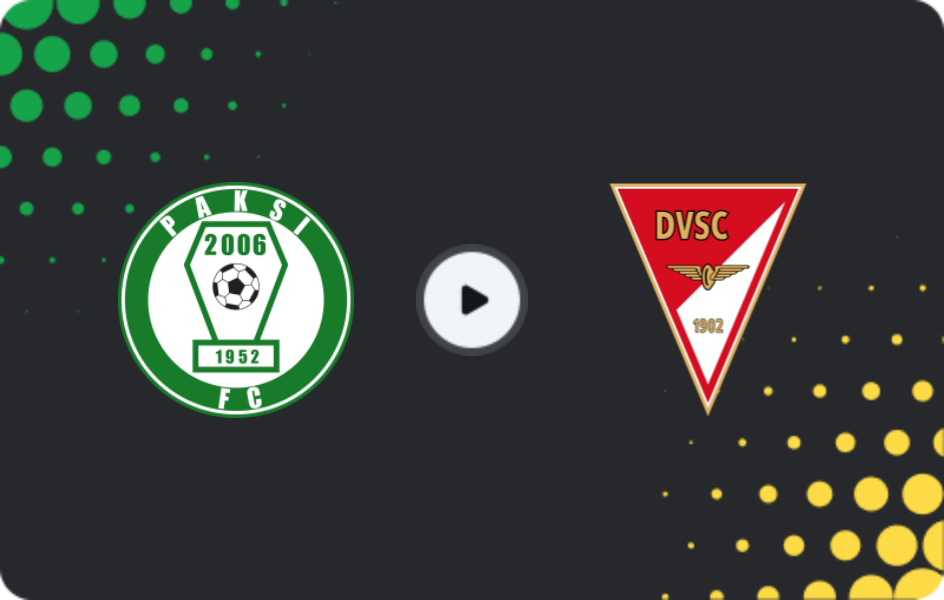 Where to watch Paks — Debrecen, NB I, 02.05.2026