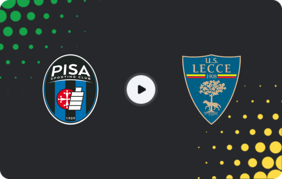 Where to watch Pisa — Lecce, Serie A, 03.05.2026