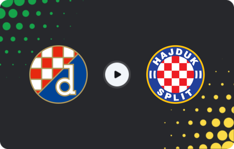 Where to watch Dinamo Zagreb — Hajduk Split, HNL, 09.05.2026