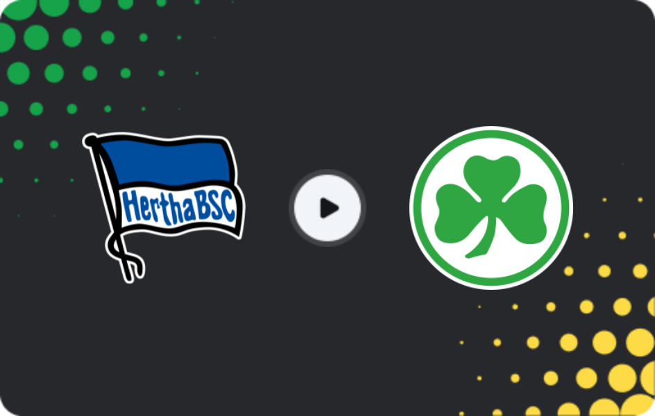 Where to watch Hertha — Greuther Fürth, 2. Bundesliga, 08.05.2026