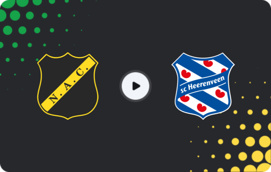 Where to watch NAC Breda — Heerenveen, Eredivisie, 10.05.2026