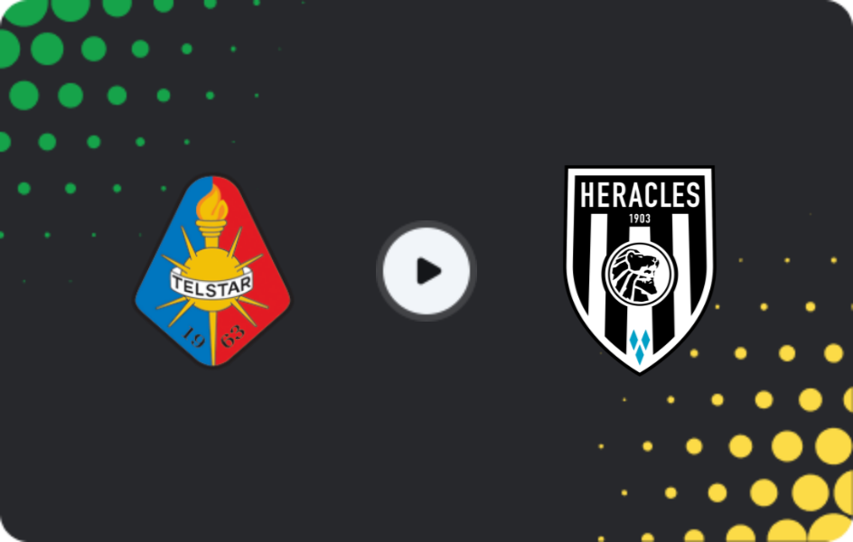 Where to watch Telstar — Heracles, Eredivisie, 10.05.2026