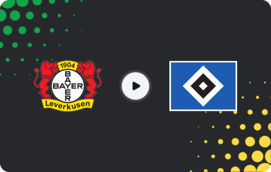 Where to watch Bayer Leverkusen — Hamburger, Bundesliga, 16.05.2026