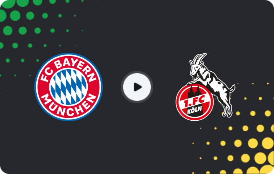 Where to watch Bayern — 1.FC Köln, Bundesliga, 16.05.2026