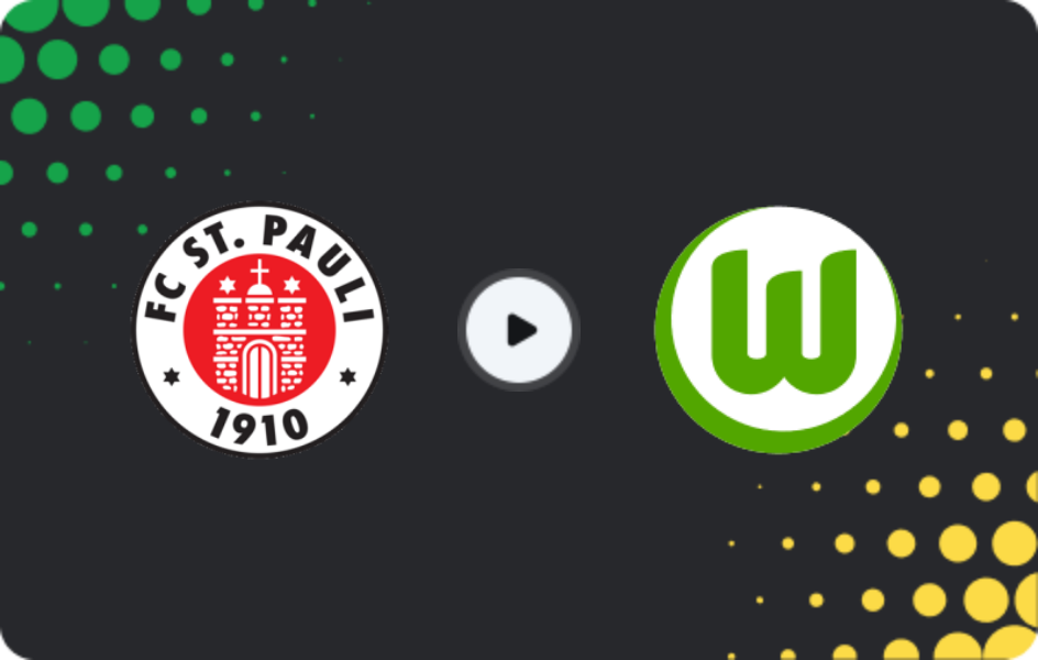 Where to watch St. Pauli — VfL Wolfsburg, Bundesliga, 16.05.2026