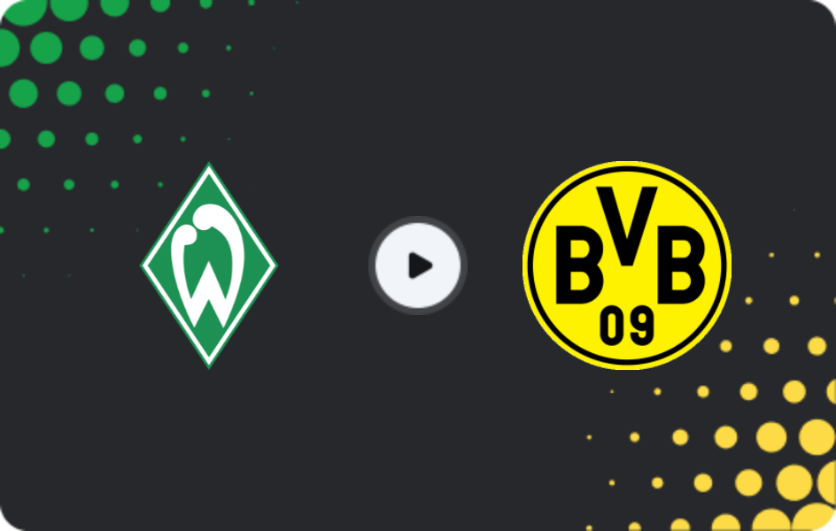 Where to watch Werder Bremen — Borussia Dortmund, Bundesliga, 16.05.2026