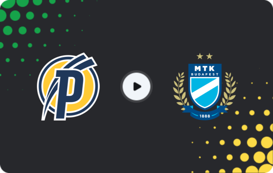 Where to watch Puskas Academy — MTK Budapest, NB I, 16.05.2026