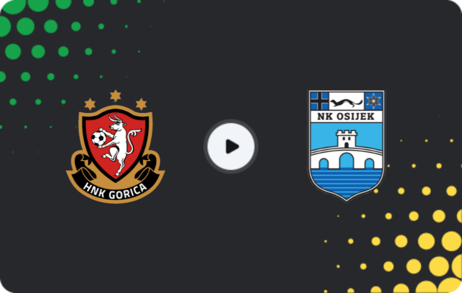 Where to watch HNK Gorica — Osijek, HNL, 16.05.2026