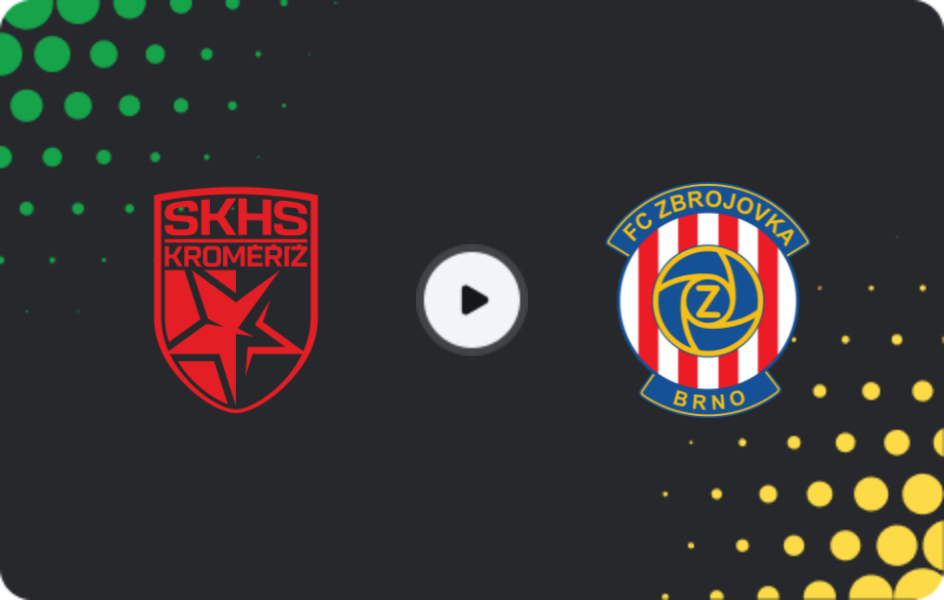 Where to watch Hanácká Slavia — Zbrojovka Brno, FNL, 16.05.2026