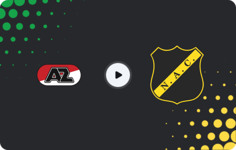Where to watch AZ Alkmaar — NAC Breda, Eredivisie, 17.05.2026