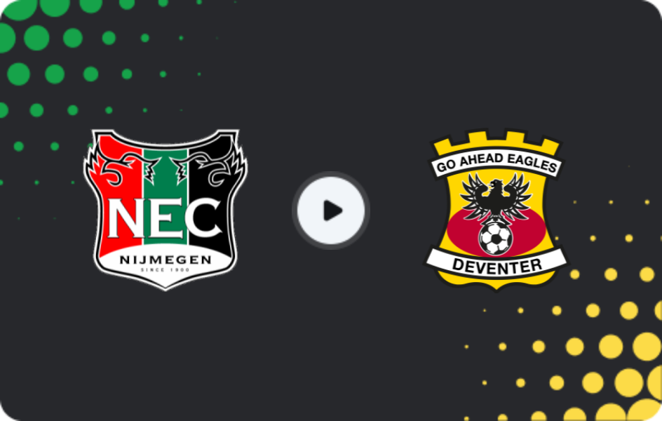 Where to watch NEC Nijmegen — Go Ahead Eagles, Eredivisie, 17.05.2026