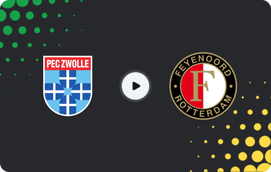 Where to watch Zwolle — Feyenoord, Eredivisie, 17.05.2026