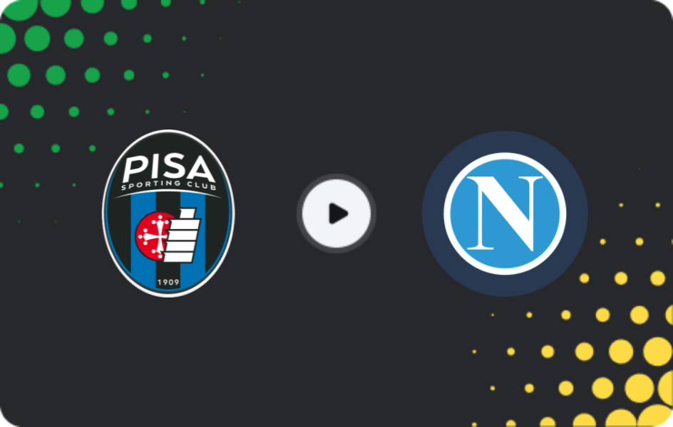 Where to watch Pisa — Napoli, Serie A, 17.05.2026