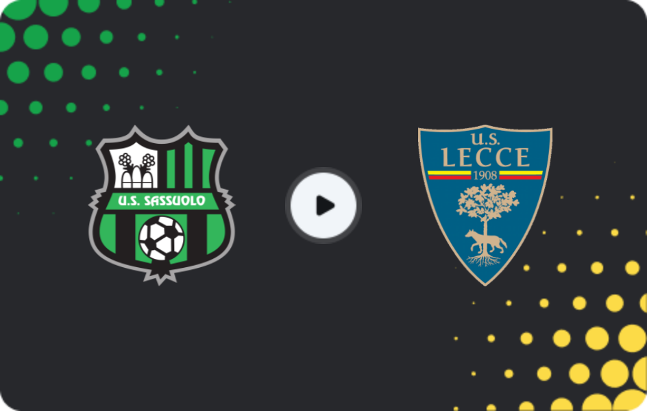 Where to watch Sassuolo — Lecce, Serie A, 17.05.2026