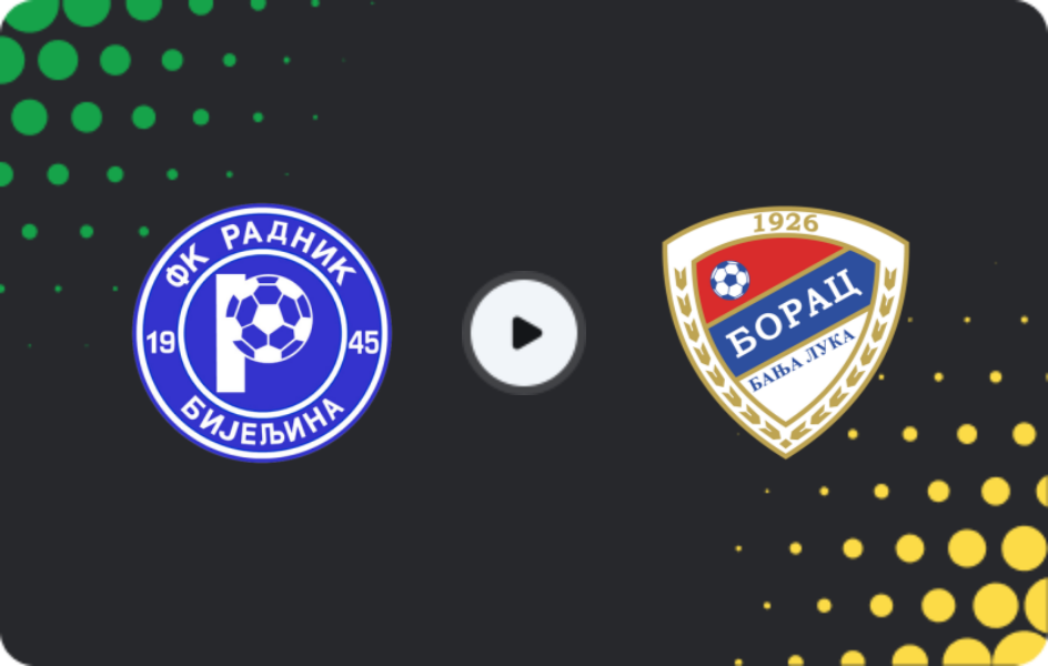 Where to watch Radnik Bijeljina — Borac Banja Luka, Premijer Liga, 24.05.2026
