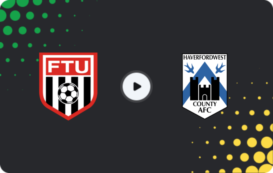 Where to watch Flint Town United — Haverfordwest County, Cymru Premier, 20.12.2025