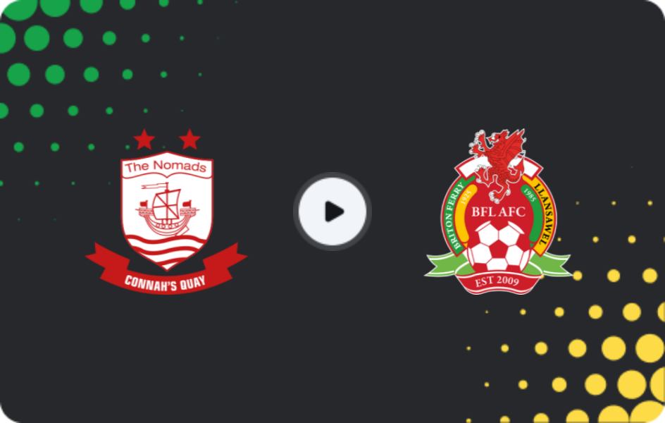 Where to watch Connah's Quay Nomads — Briton Ferry, Cymru Premier, 21.12.2025