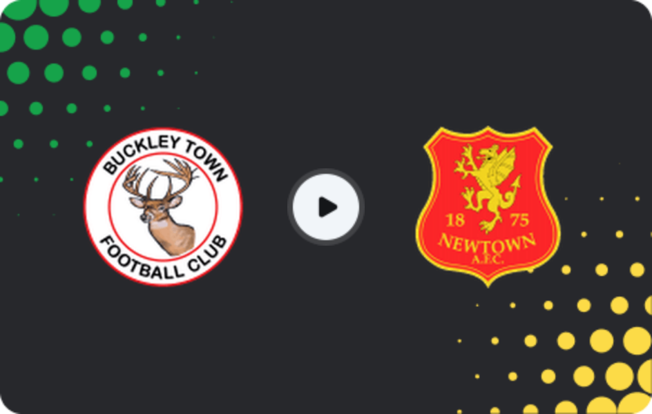 Where to watch Buckley Town — Newtown AFC, League Cup, 02.08.2025