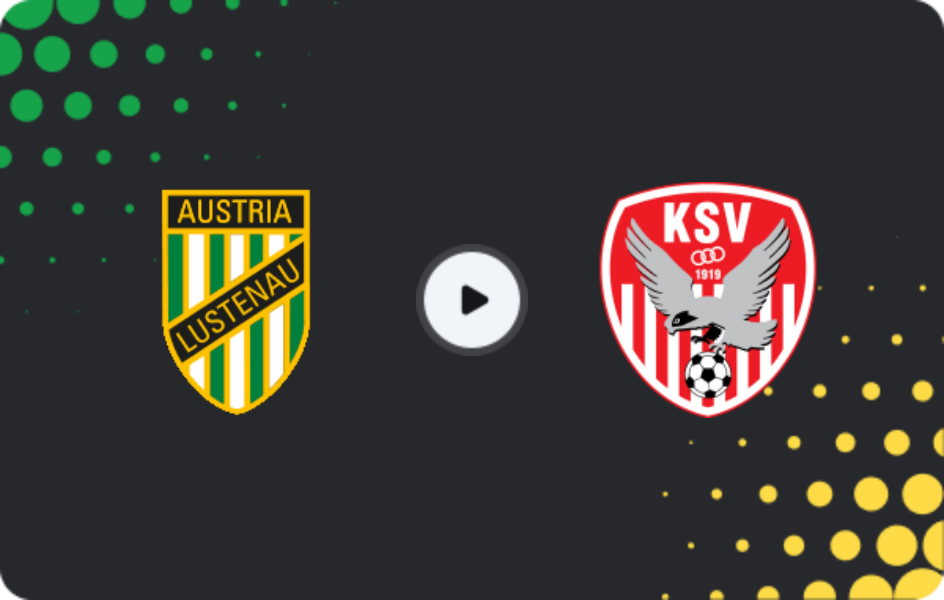 Where to watch Austria Lustenau — SV Kapfenberg, Cup, 26.08.2025