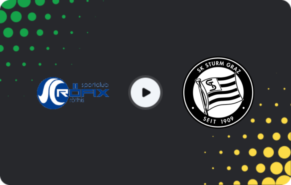 Where to watch Röthis — Sturm Graz, Cup, 17.09.2025