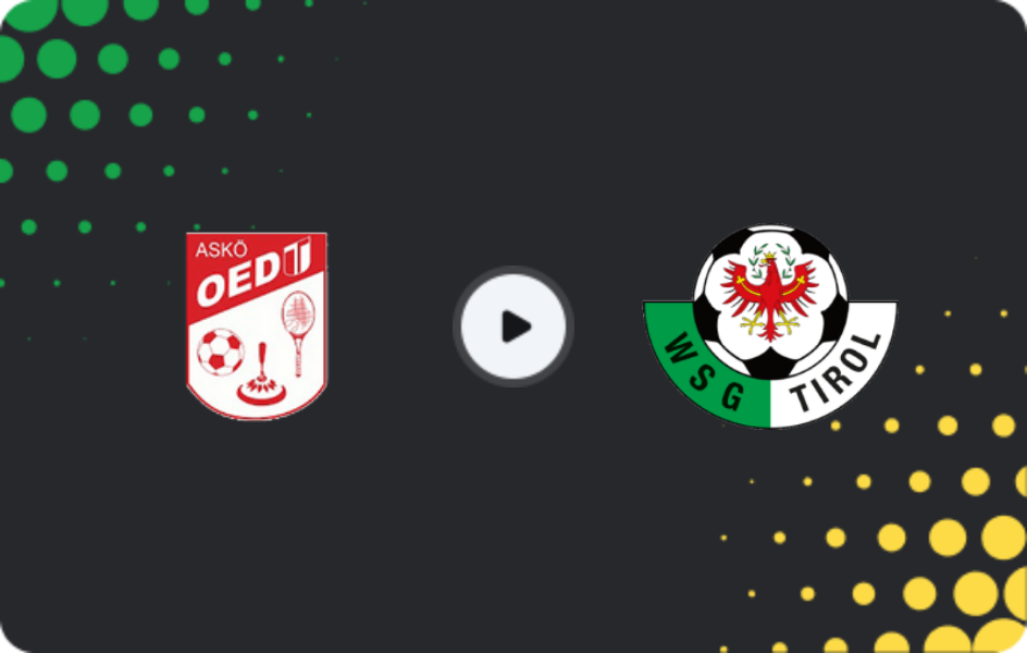 Where to watch Oedt — WSG Tirol, Cup, 27.08.2025