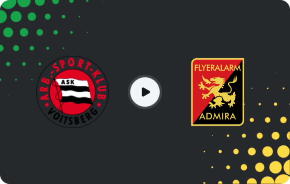 Where to watch Voitsberg — Admira Wacker, Cup, 26.08.2025