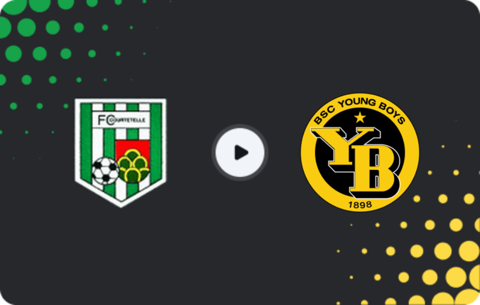Where to watch Courtételle — Young Boys, Schweizer Cup, 17.08.2025