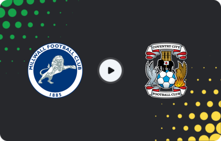 Where to watch Millwall — Coventry, League Cup, 26.08.2025