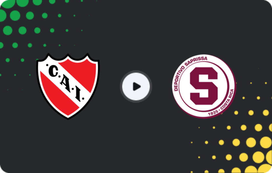 Where to watch Independiente — Deportivo Saprissa, Concacaf Central American Cup, 21.08.2025
